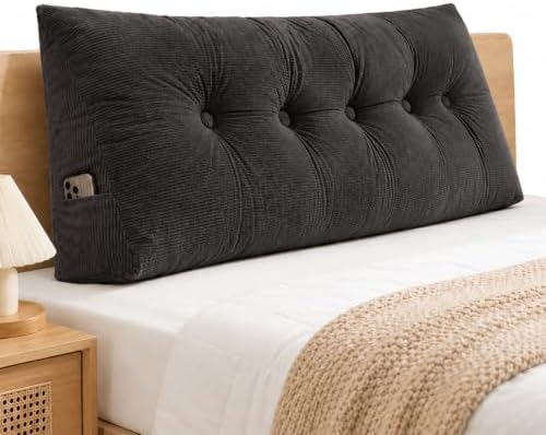 Dorm Headboard Pillow Twin XL Dorm Bed Wedge Cushion, Bed Backrest Bolster by Unknown