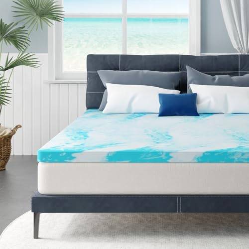 MLILY 4 Inch King Cooling Gel Infusion Memory Foam Mattress Topper by MLILY