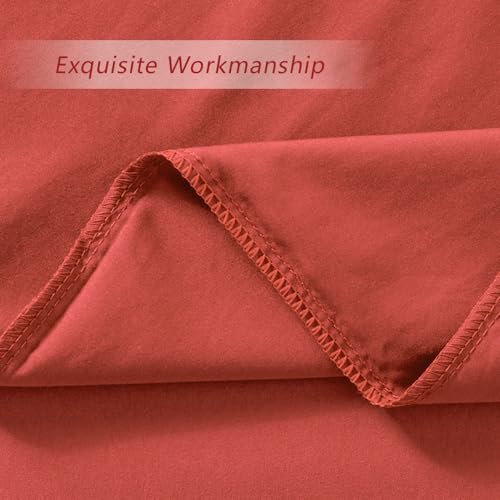 Orange Red Standard Size Pillow Cases Set of 2 - Image 5