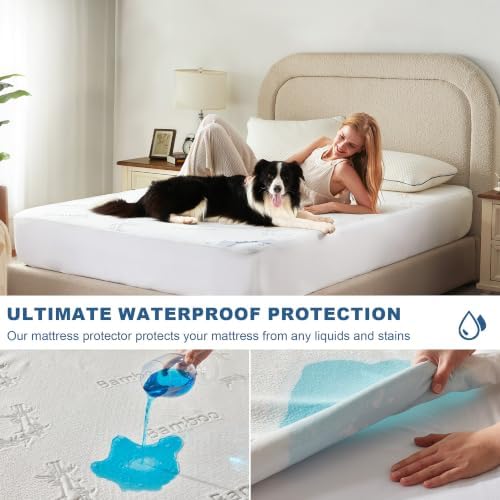BEDLORE Queen Size Waterproof Mattress Protector Bamboo Viscose Bed Cover - Image 2