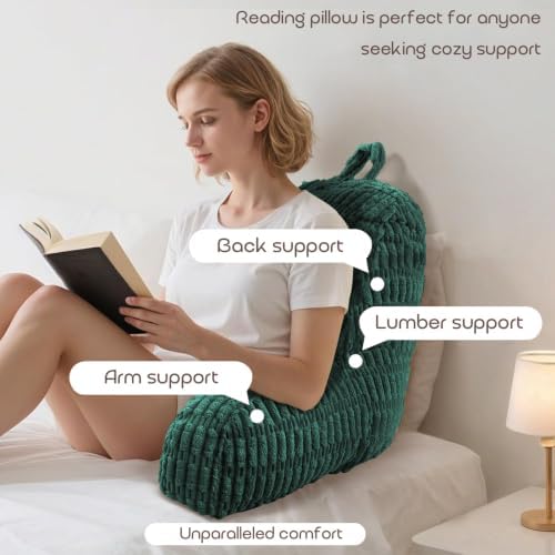 Reading Pillows for Bed Back Rest Pillow for Sitting up - Image 3