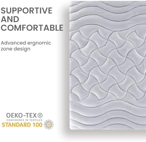 SLEEP ZONE Cooling Mattress Topper Twin XL - Image 7