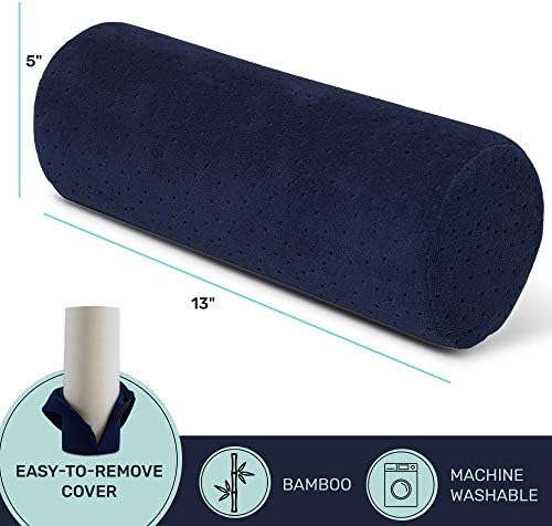 AllSett Health Round Cervical Roll Cylinder Bolster Pillow - Image 5