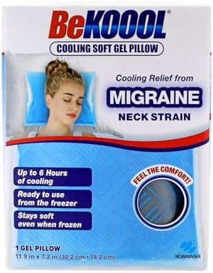 BeKoool Cooling Soft Gel Pillow, Cooling Relief by BeKoool