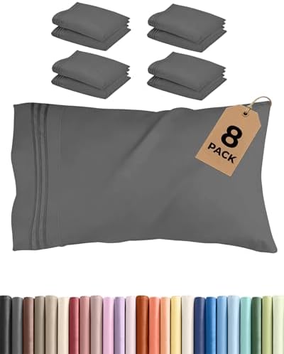 King Standard Pillow Cases Set of 8 by CGKUnlimited