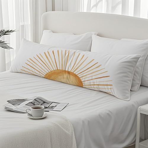 Boho Sun Sunset Sunrise 20x54 Body Pillow Cover, Boho Sunshine Nursery Decor - Image 4
