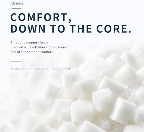 Pillows Queen Size Set of 2, Cooling Shredded Memory Foam Pillows - Image 7