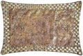 Pack of 2 Decorative Lumbar Pillow Cover Gold, Crystal Embroidery Lumbar by TheHomeCentric