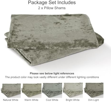 PHF Truly Velvet Pillowcases King Size 20" x 36", No Insert - Image 6