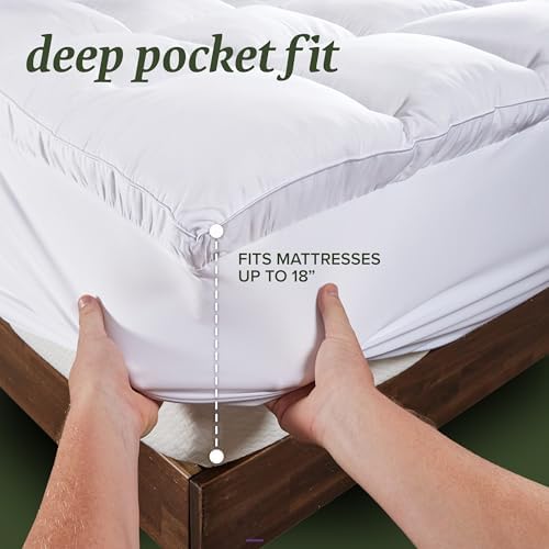 Beckham Hotel Collection Queen Size Mattress Pad & Protector Hybrid - Image 3