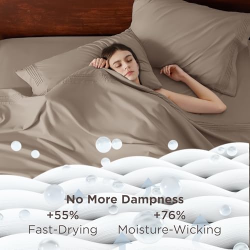 Bedsure Deep Pocket King Sheet Set - Image 3