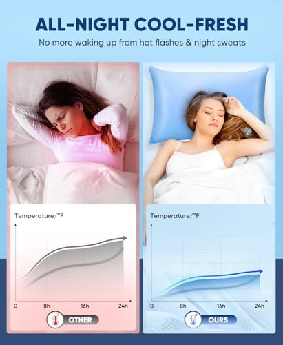 LUXEAR Cooling Pillow Cases for Hot Sleepers Set of 2 - Image 3