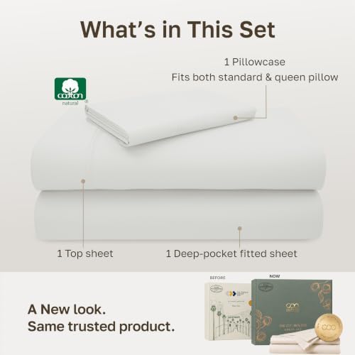 California Design Den 600 Thread Count Twin Size Bed Sheets - Image 3