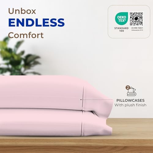 Thread Spread 100% Egyptian Cotton Pillow Cases Queen Size Set of 2 - Image 3