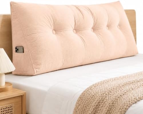 Dorm Headboard Pillow Twin XL Dorm Bed Wedge Cushion, Bed Backrest Bolster by Unknown