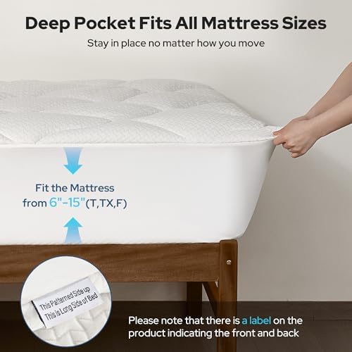 BEDLORE Waterproof Twin XL Mattress Pad, Breathable Mattress Protector - Image 6