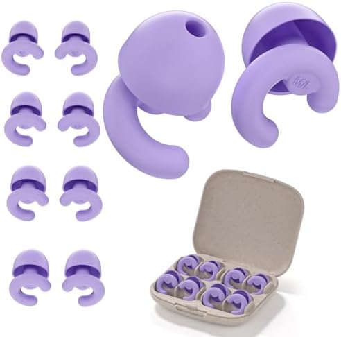 Noise Cancelling Ear Plugs Sleep 33dB NRR Side Sleep Small Ear by HeyFir