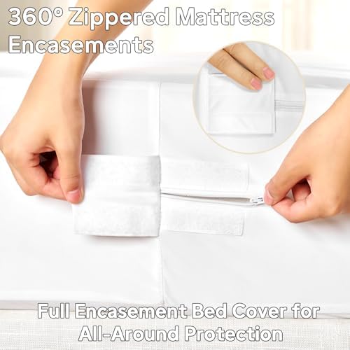 California King Mattress Protector Zippered Waterproof - Image 4