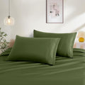 Dark Olive Green Standard Size Pillow Cases Set of 2 by NookZuzu