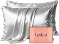 LYSHIN Silk Pillow Cases 2 Pack Standard Size by LYSHINSILKPILLOWCASES