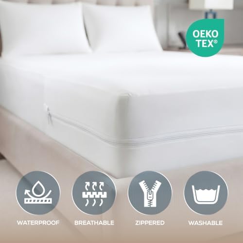 Bulk 10-Pack Queen Size Hotel Mattress Encasement 100% Waterproof - Image 3