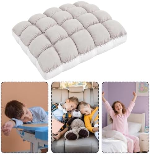 Marshmallow Pillow Grid Breathable Soft Cloud Supportive Sleeping - Image 4