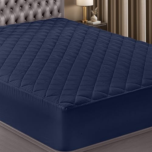 King Mattress Pad, Quilted Mattress Protector Topper fits 16" Deep Pocket by UTOPIABEDDING