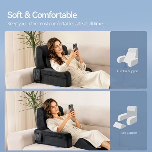 Kayfia Reading Pillow, Gel Memory Foam Back Rest Pillow - Image 2