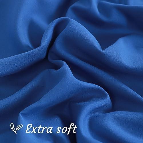 NTBAY King Microfiber Pillowcases, Royal Blue - Image 5