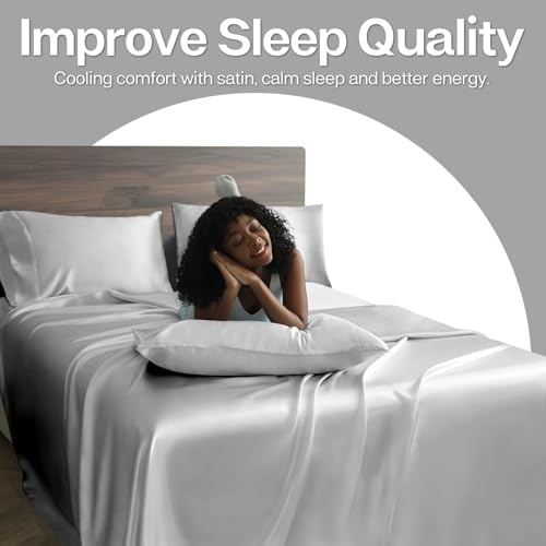 MR&HM Satin Pillowcase 2 Pack, King Size 20"x36" - Image 4