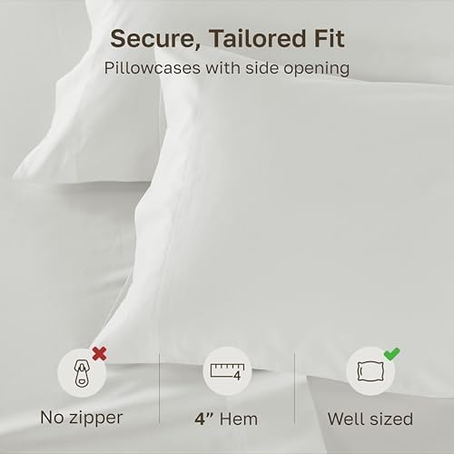 California Design Den 600 TC Set of 2 Pillowcase Sets Standard Size - Image 4