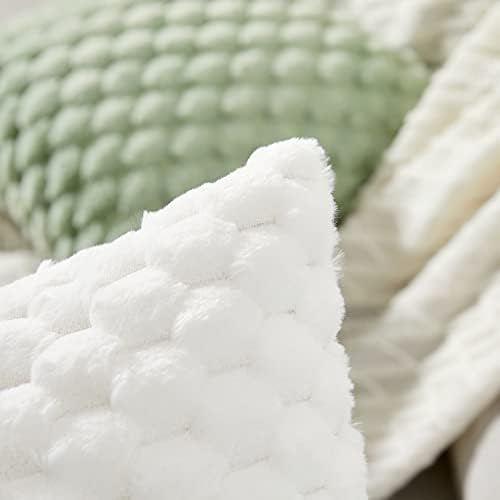 Yaertun Pack of 2 Super Soft Cozy Decorative Throw Pillow Covers Fuzzy Plush - Image 3