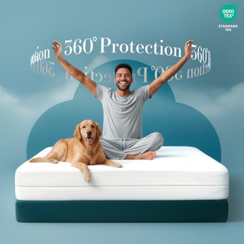 Utopia Bedding Queen Mattress Protector Zippered 2 Pack, 100% Waterproof - Image 4