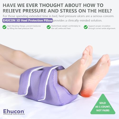 3D Heel Protectors for Pressure Sores, Ankle Elevation Pillow Foot Support - Image 2