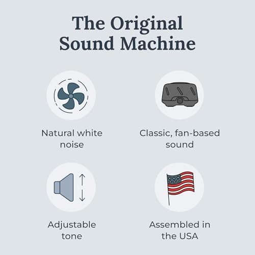 Yogasleep Dohm Uno White Noise Sound Machine, Real Fan Inside - Image 2