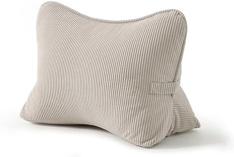 Pat. Pend. Corduroy Lumbar Support Back Pillow by Ailuteie
