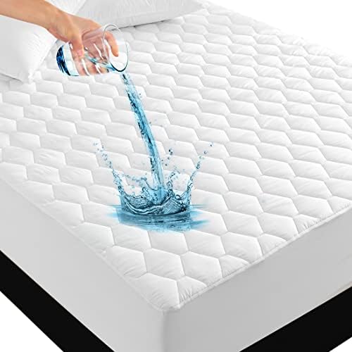 UNILIBRA Queen Mattress Protector Waterproof, Deep Pocket Mattress Pad Cover Up by Unilibra