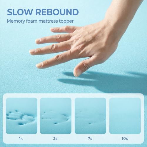 Ninemoon 3 Inch Memory Foam Mattress Topper - Image 6