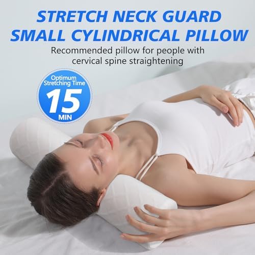 Cozyhealth Cervical Roll Pillow, Medium Soft Memory Foam Neck Round Pillow - Image 4