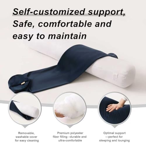 Body Pillow for Adults, Long Round Pillow, Big Cylindrical Pillow, Large Full - Image 4