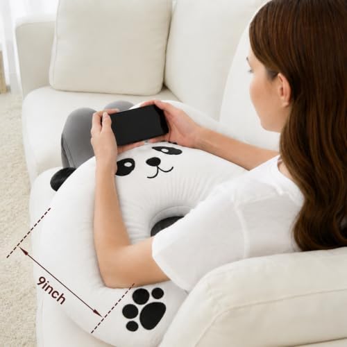 Lap Pillow, Cute Panda Crochet Pillow - Image 3