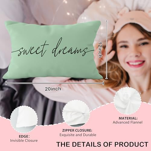 Sweet Dreams Pillow Cover 12x20, Decorative Throw Pillow Covers - Image 6