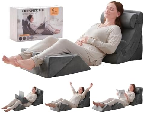 Axelrod 6PCS Orthopedic Bed Wedge Pillow Set, Post Surgery Foam by Axelrod