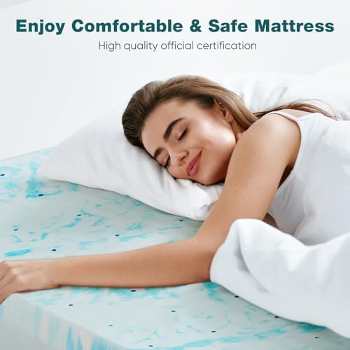 Sweetcrispy Memory Foam Mattress Topper, Twin XL, 4 Inch - Image 5
