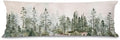 Watercolor Woodland Forest Palm Tree 20x54 Body Pillow Cover Case, Woodland by Unknown