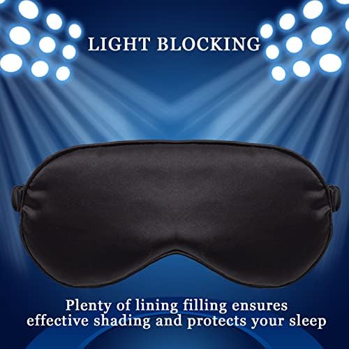 4 Pack Silky Sleep Masks, Satin Light Blocking Eye Masks - Image 6