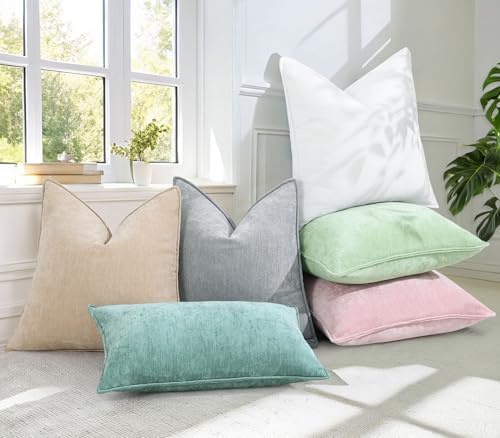 decorUhome Spring Couch Throw Pillow Covers 18x18 Set of 2, Decorative Soft - Image 5