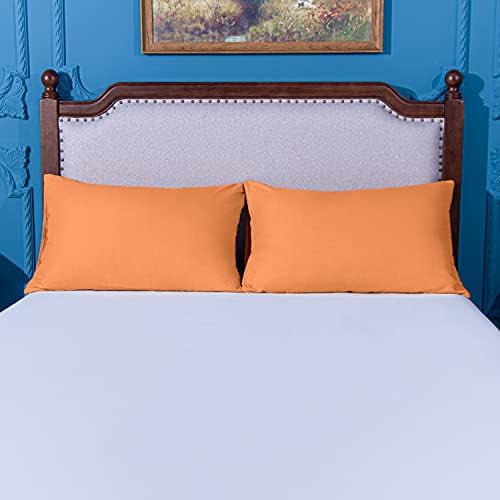NTBAY Microfiber King Pillowcases, 2 Pack, 20 x 40, Pale Orange - Image 4