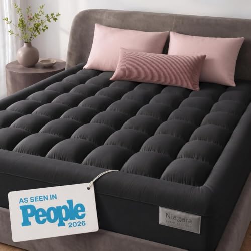 Niagara Sleep Solution 100% Cotton Top Twin Size Mattress Pad, Pillow Top by NiagaraSleepSolution