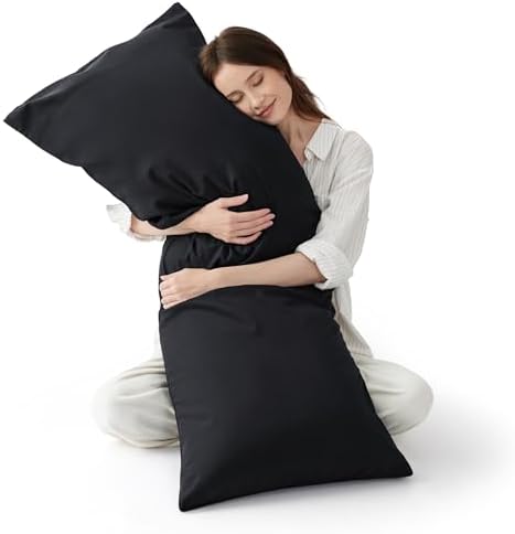 Bedsure PureWoven Body Long Pillowcase, 100% Rayon Derived from Bamboo by BEDSURE
